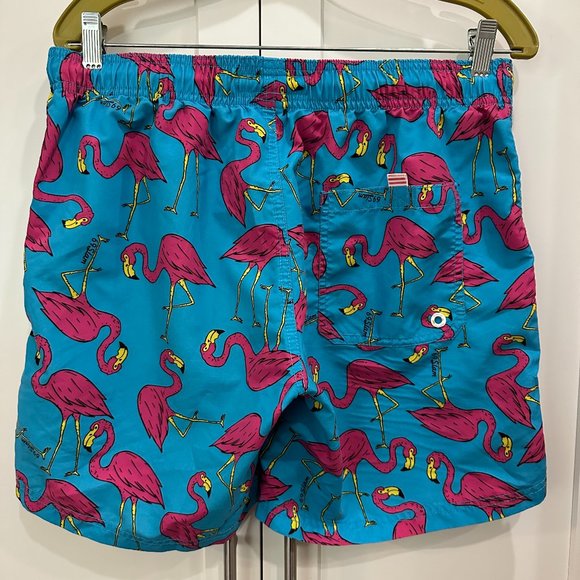 Maamgic Swimsuit, Flamingo Design, Blue Background - Picture 2 of 5